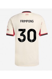 Liverpool Jeremie Frimpong #30 Voetbaltruitje Uit tenue 2025-26 Korte Mouw